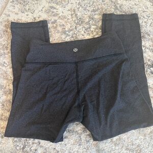 Lululemon Black High-Rise Cropped Leggings